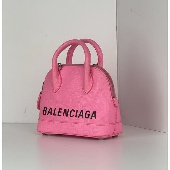 Balenciaga Ville XXS Top Handle Women's Bag in Pink Leather - Picture 4 of 16